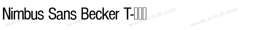 Nimbus Sans Becker T字体转换
